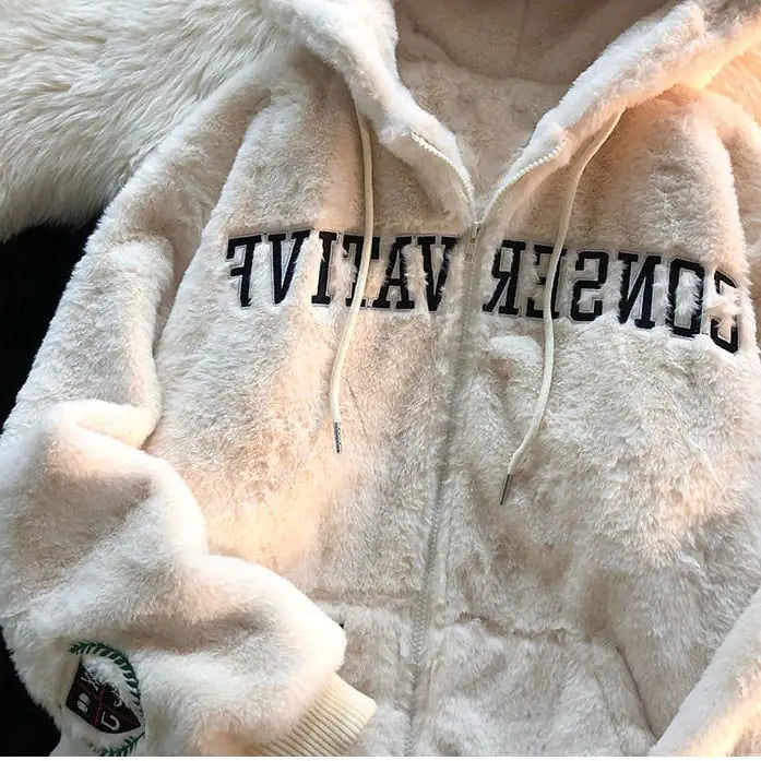 Cashmere Padded Hooded Women's Coat and Sweater